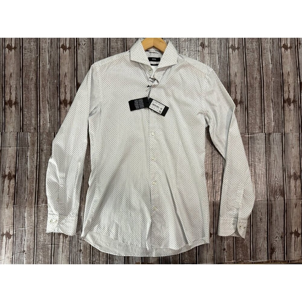 Boss Hugo Boss Jemerson Slim Fit button Shirt size 40 15.7 NWT mspr 198
